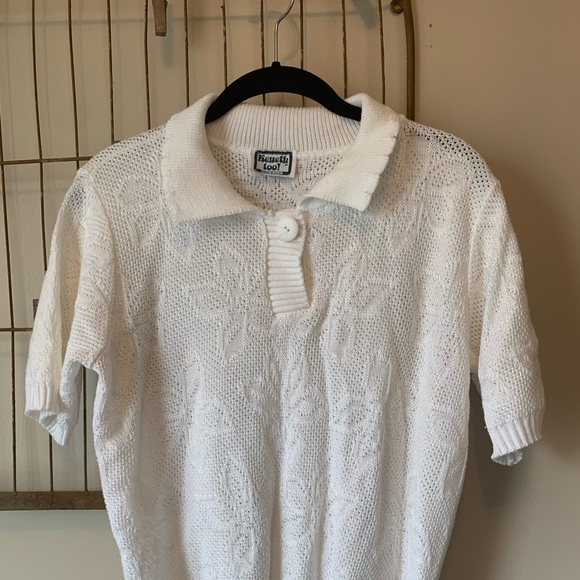 Vintage Kenneth Too! White Knit Top - Picture 2 of 8
